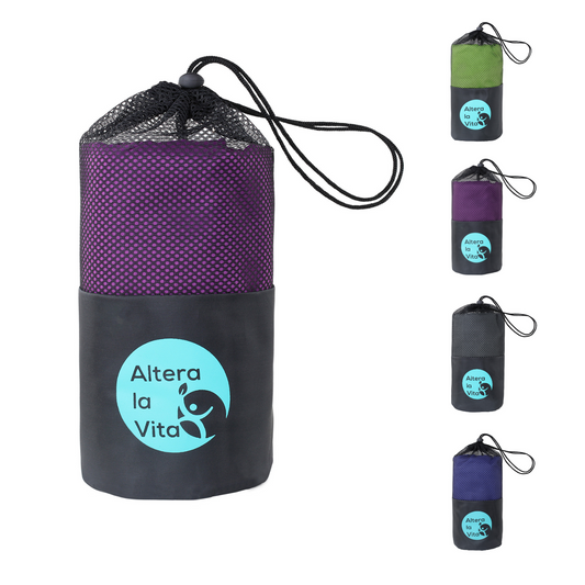 Altera la Vita Hüttenschlafsack modernster Mikrofaser 220x80 cm mit Reißverschluss Kissenfach und Fußöffnung Reise Schlafsack Inlett für Backpacking Camping Hütte Hotel Ultraleicht klein
