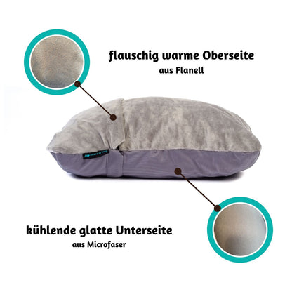 Altera la Vita Reise-Kissen Nackenkissen aus zerkleinertem Memory Foam - dadurch komprimierbar - für Flugzeug Bahn Auto Outdoor Camping, Ultraleicht klein kuschelweich